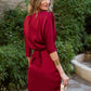 【S-4XL】👗Magasított derekú egyszínű ruha🥰
