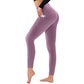 Magas Derékú Fenékemelő Hasformáló Tréning Leggings Oldalsó Zsebbel