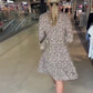 👗Női divatos leopárd nyomtatott V-nyakú laza szabású ruha