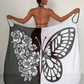 🦋 Női pillangó fürdőruha takaró & ruha – Laza szabás, szárnyas design – Utánvét ✨