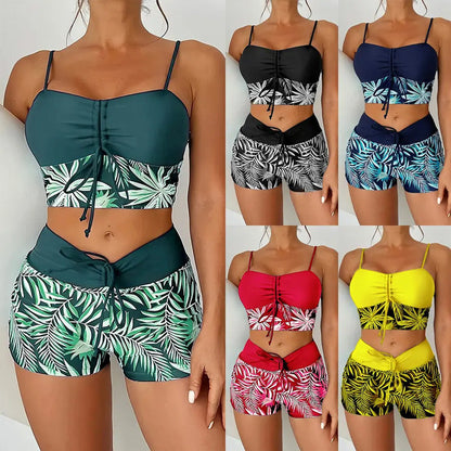🔥👙[S-2XL] Női nyomtatott kétrészes fürdőruha