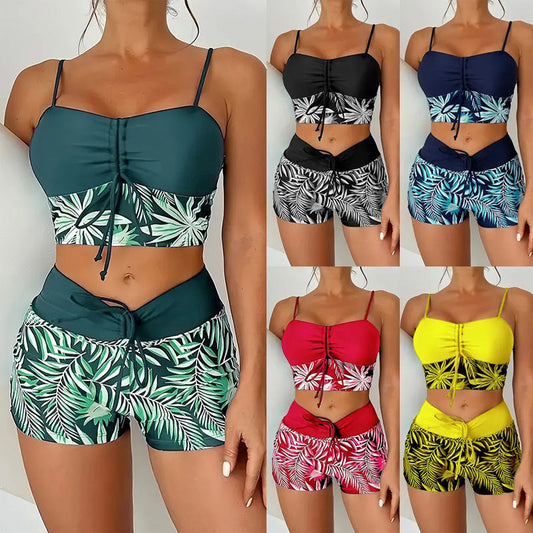 🔥👙[S-2XL] Női nyomtatott kétrészes fürdőruha