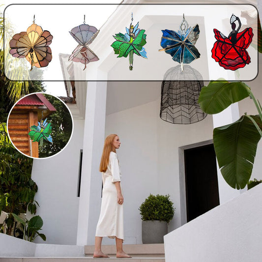 Táncoló hölgy festett akril forgó