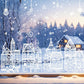 🎄 Ragasztó nélküli statikus karácsonyi falu ablakdekor – Könnyen áthelyezhető, nyom nélkül 🎅