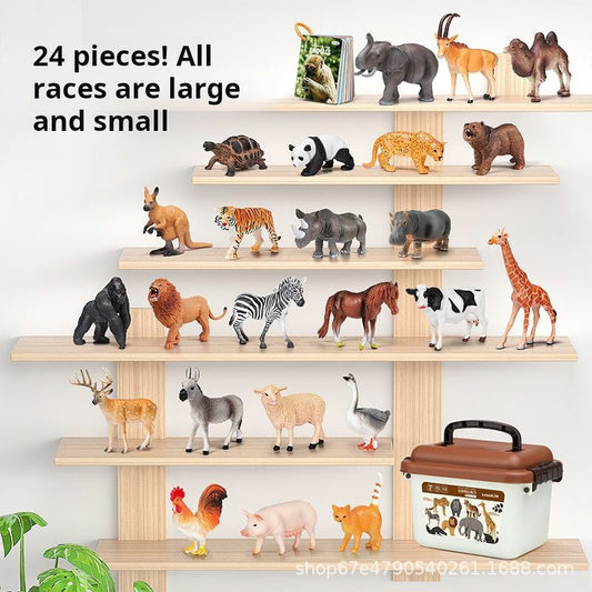 🦖 28PCS Simulation Animal Models – Fedezd fel a fantázia állatvilágát ✨