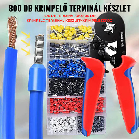 🔧 Ratchet cső alakú terminál préselő fogó készlet | Professzionális krimpelő szerszám precíz krimpeléshez