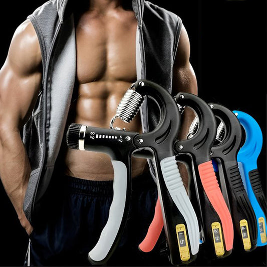 🏋️ Állítható Kézi Fogáserősítő – 5 Ellenállási Szint & LCD Számláló | Otthoni Edzésre és Rehabilitációra