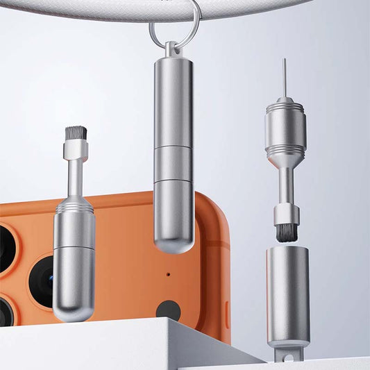 🧹 Kombinált fülhallgató-tisztító kefe SIM-kártya-kivételi tűvel | Tökéletes az utazáshoz és mindennapi használatra