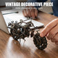 🛠️ Kovácsolt Vas Motorkerékpár Szobor | Kézműves Művészeti Dísztárgy