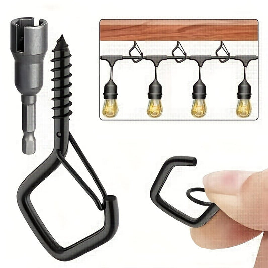 🧗 20–80 db leesésgátló karabiner – négyzet alakú, biztonsági zárral | Lámpák, girlandok, bonsai fák, barkácsoláshoz – utánvéttel 📦