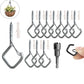 🧗 20–80 db leesésgátló karabiner – négyzet alakú, biztonsági zárral | Lámpák, girlandok, bonsai fák, barkácsoláshoz – utánvéttel 📦