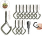 🧗 20–80 db leesésgátló karabiner – négyzet alakú, biztonsági zárral | Lámpák, girlandok, bonsai fák, barkácsoláshoz – utánvéttel 📦