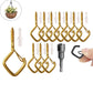 🧗 20–80 db leesésgátló karabiner – négyzet alakú, biztonsági zárral | Lámpák, girlandok, bonsai fák, barkácsoláshoz – utánvéttel 📦