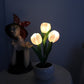 🔥 LED Tulip Night Light Flower asztali lámpa 🌷✨ | Romantikus hangulatvilágítás hálószobához és nappalihoz