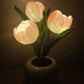 🔥 LED Tulip Night Light Flower asztali lámpa 🌷✨ | Romantikus hangulatvilágítás hálószobához és nappalihoz