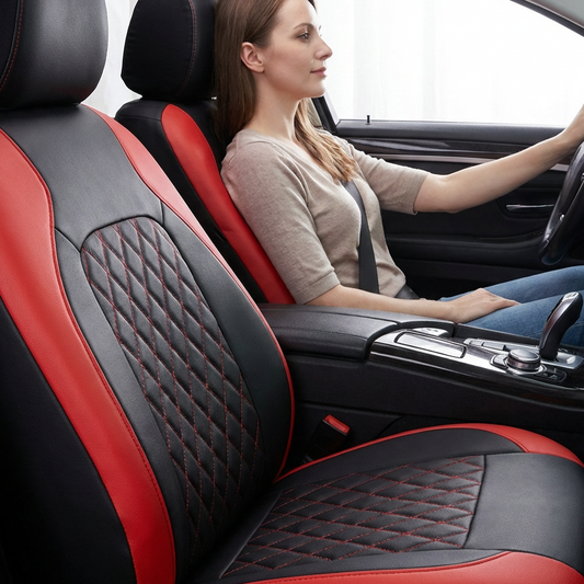 🧵 9 részes bőr üléshuzat szett | Könnyű telepítés, strapabíró anyagok és elegáns megjelenés 🔧🛡️