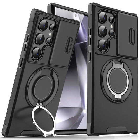 📱 2026-os legnépszerűbb Samsung háromfunkciós mágneses tok – Prémium puha TPU, mágneses zár, állvány – Utánvét 🥳✨