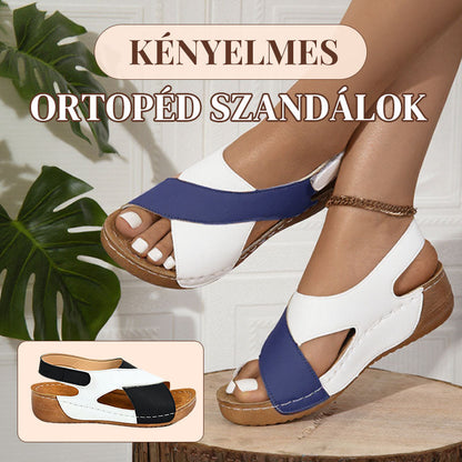 👡 Ultra-kényelmes ortopéd szandálok dőlt sarokkal | Teljes lábtámasz és párnázott talp – egész napos kényelem