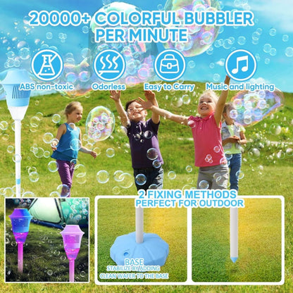 ✅ [UTÁNVÉT] Buborékfújó gép állvánnyal – raktáron | Stabil állvány, akár 1000 buborék/perc 🎈🔥