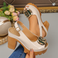 👡✨ Elegáns, nyitott orrú szandál csatokkal díszített sarokkal – stílusos, kényelmes és tökéletes minden alkalomra 🌸 | 8 cm-es sarok, bokapánt – ideális nyári estékre és különleges alkalmakra 💃