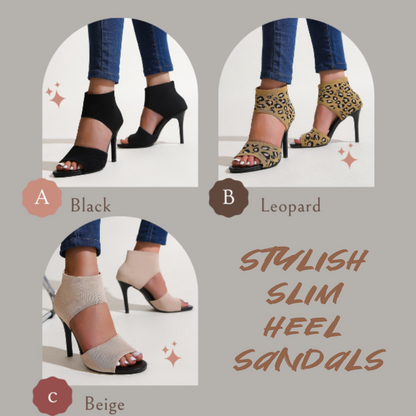 👠 Stílusos, karcsú sarkú női szandálok | Elegáns tűsarkú, nyitott orrú, bokapántos – tökéletes választás bulikra, esküvőkre és esti rendezvényekre ✨💃