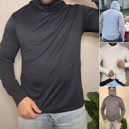 🍃 Férfi könnyű, gyorsan száradó, UV-védelemmel ellátott kapucnis pulóver 🥰 | UPF 50+ napvédelem, nedvességelvezető – ideális futáshoz, túrázáshoz és horgászathoz 🏃‍♂️✨