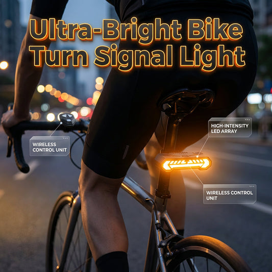 🚴 2026 intelligens vetítős hátsó lámpa – kanyarjelző, éjszakai biztonság – Utánvét ✨