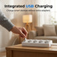 🔌 4-csatlakozós elosztó – egyedi kapcsolókkal és USB-töltéssel | Otthoni és irodai asztali szervező 🔋🛡️💻 | 4 dugaszoló aljzat + 4 USB port (2x USB-C) – gyorstöltés, túlfeszültség-védelem ⚡✨