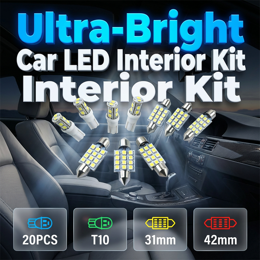 🚗 20 darabos LED-es autó belső világításszett – RGB, távirányító, USB – Utánvét ✨
