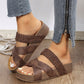 👡 Női, keresztbe fonott pántos, magas sarkú szandál | Espadrille platform, állítható bokapánttal – tökéletes nyári strand- és szabadidőruhához ☀️✨