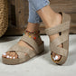 👡 Női, keresztbe fonott pántos, magas sarkú szandál | Espadrille platform, állítható bokapánttal – tökéletes nyári strand- és szabadidőruhához ☀️✨