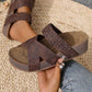 👡 Női, keresztbe fonott pántos, magas sarkú szandál | Espadrille platform, állítható bokapánttal – tökéletes nyári strand- és szabadidőruhához ☀️✨