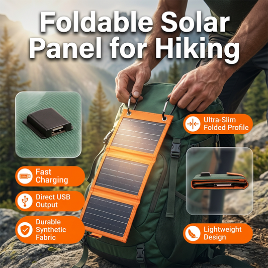 ☀️ Hordozható napelem USB-töltővel | Összecsukható, időjárásálló, kempingezéshez – Utánvét 🏕️✨