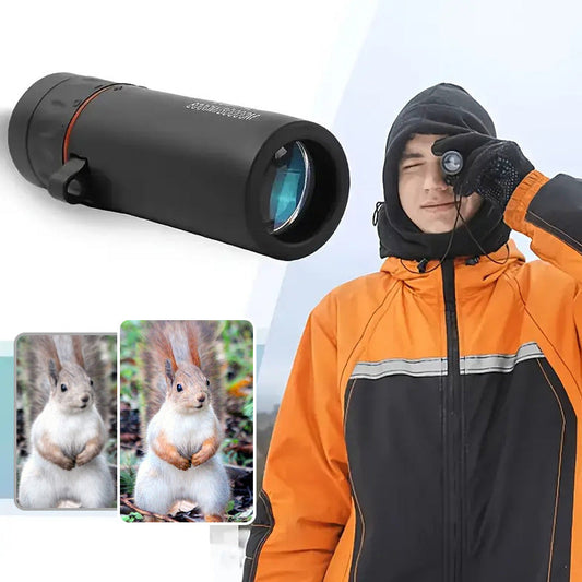🔭🦅 HD monokulár okostelefon-adapterrel és állvánnyal | Vízálló, páramentes, ütésálló – ideális a vadon élő állatok megfigyeléséhez, koncertekre és utazásokhoz 🎒📸