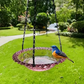 🐦 Retro stílusú függő etető és fürdő madaraknak | Rusztikus öntöttvas tálca kettős funkcióval – „shabby chic” stílusú kerti dekoráció vadmadarak számára 🌿✨
