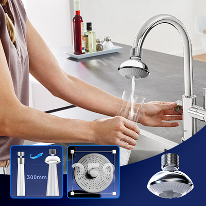 🚰 360°-ban forgatható csaptelep-szórófej | Kétirányú forgás, fröccsenésgátló – gazdaságos kiegészítő konyhai és fürdőszobai csaptelepekhez ✨💧