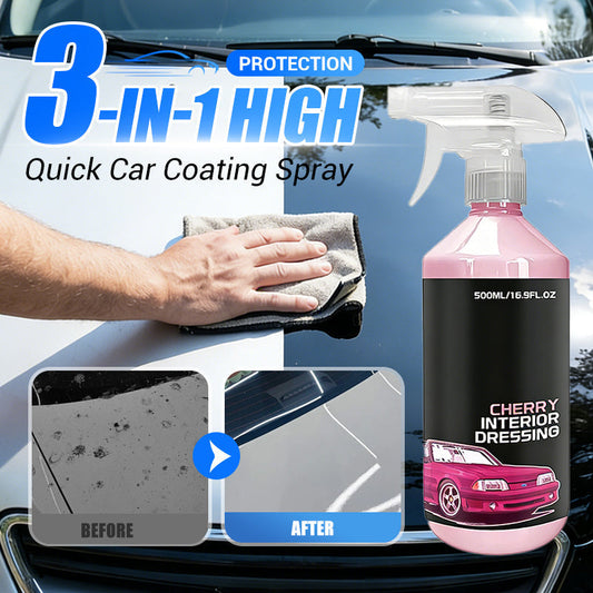 🚗 3 az 1-ben magas védelmet nyújtó gyors autóápoló spray – fényezés, zár, gumi – Utánvét 🔥✨