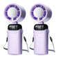 🧊 Jéghűtéses ventilátor digitális kijelzővel |  3 sebességfokozat + hűtési mód, összecsukható talp ✅