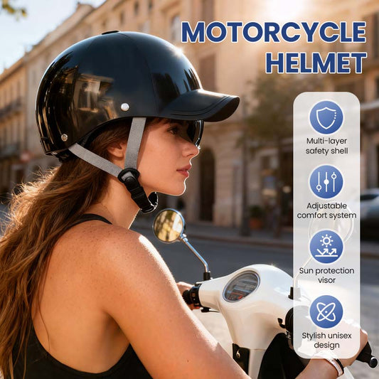 🏍️🧢 Uniszex baseball sapka stílusú motoros sisak | ABS, könnyű, DOT jóváhagyott – Utánvét 🛡️✨