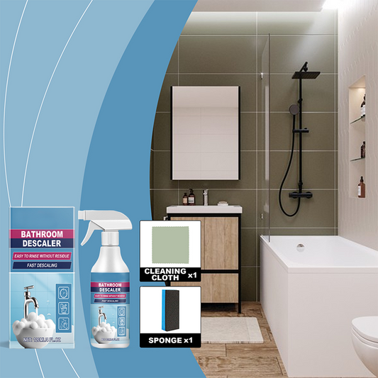 🚿 All-in-One fürdőszoba tisztító spray – makacs koszra | Vízkőoldó, penészgátló, antibakteriális – Gyors hatás 🧼✨