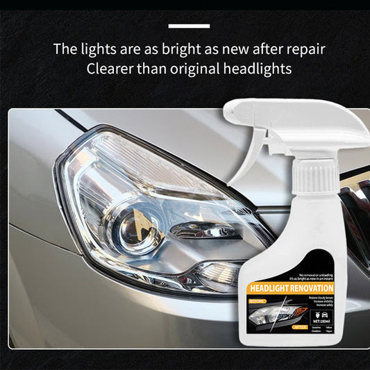 ✨💡 Fényszóró felújító spray – Eltávolítja a sárgulást, homályt és karcokat – Utánvét 🚗