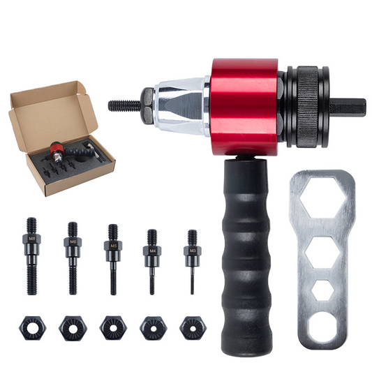 🔧Fúrógépes szegecsanyás pisztoly adapter | M3–M8-as szegecsanyák, rendkívül strapabíró kivitel – utánvéttel 🎯