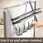 🏠 Flash sale 49% OFF – Over the door hook shelf | 5 hooks + storage basket, no drilling – Cash on delivery 📦