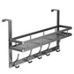 🏠 Flash sale 49% OFF – Over the door hook shelf | 5 hooks + storage basket, no drilling – Cash on delivery 📦