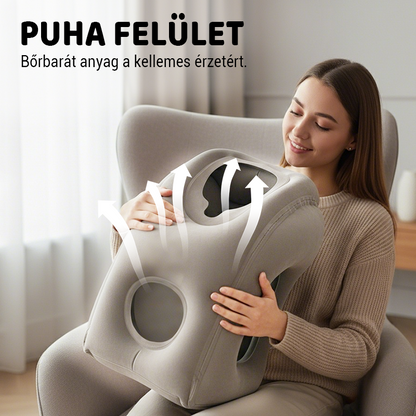 💺 Utazó nyakpárna – felfújható, kényelmes | Kompakt, utazáshoz, kempingezéshez – Utánvét 🎯