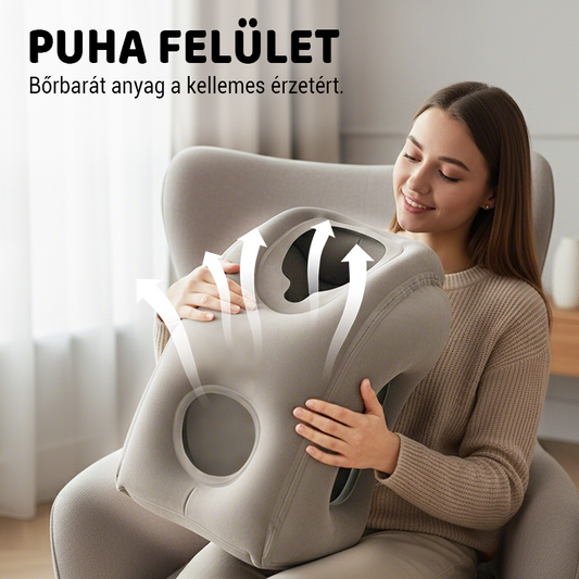 💺 Utazó nyakpárna – felfújható, kényelmes | Kompakt, utazáshoz, kempingezéshez – Utánvét 🎯
