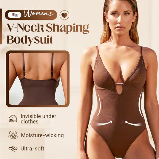 🩱 Női, mély V-kivágású, alakformáló body | Hasformáló, patentos záródás, kényelmes viselet – utánvéttel ✨