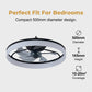 💡 Modern, csendes mennyezeti ventilátor LED-es világítással – Suttogásnyira csendes, távirányítóval – Utánvéttel ✨