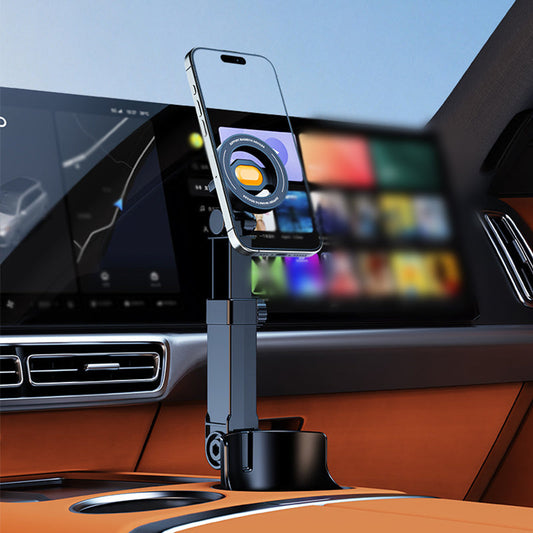 🧲 Állítható autós pohártartó telefontartó – erős mágnes, 360° – Utánvét 🚗📱