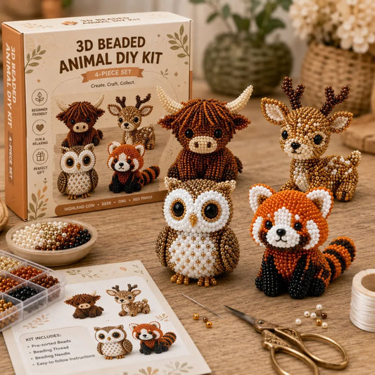 🎨 Bébi állat gyöngykészlet – 3D forma, szövés nélkül | Kézműves, ajándék – Utánvét 🎯